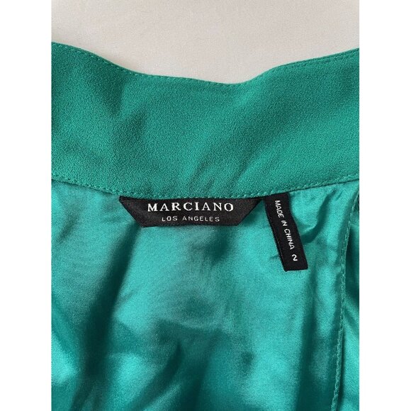 NWT Marciano Los Angeles Women's Romper Green Sleeveless Full Zip Size 2 - Picture 13 of 14